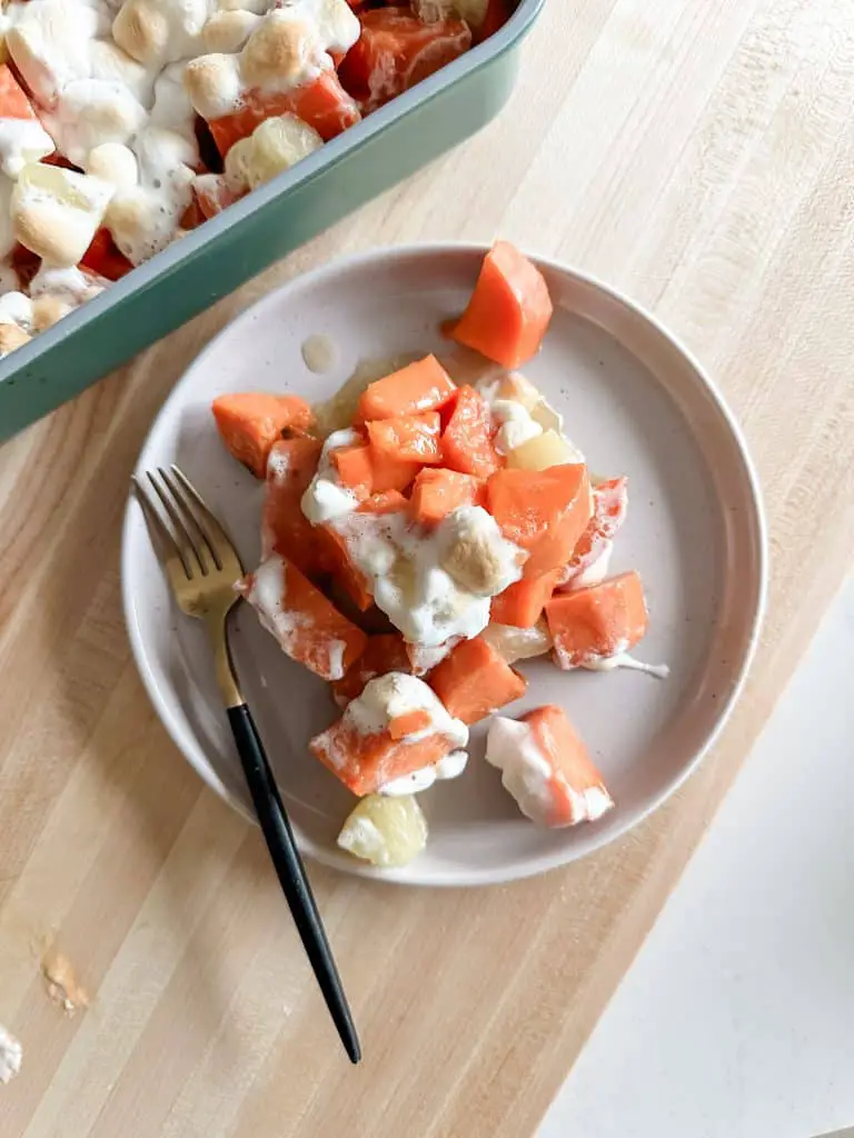 Pineapple with Sweet Potatoes