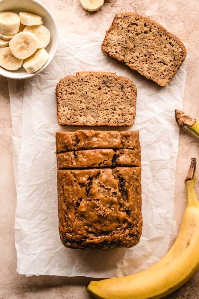 slices of banana bread without baking soda 