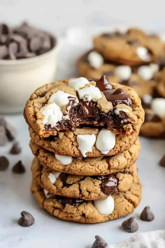 stack of cookies in which upper above is eaten