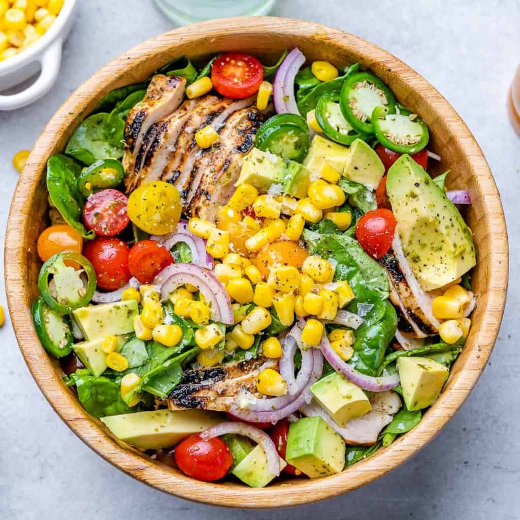 Cilantro Lime Grilled Chicken Salad 