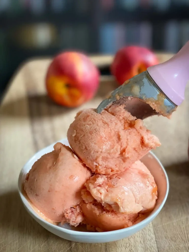 Nectarine sorbet