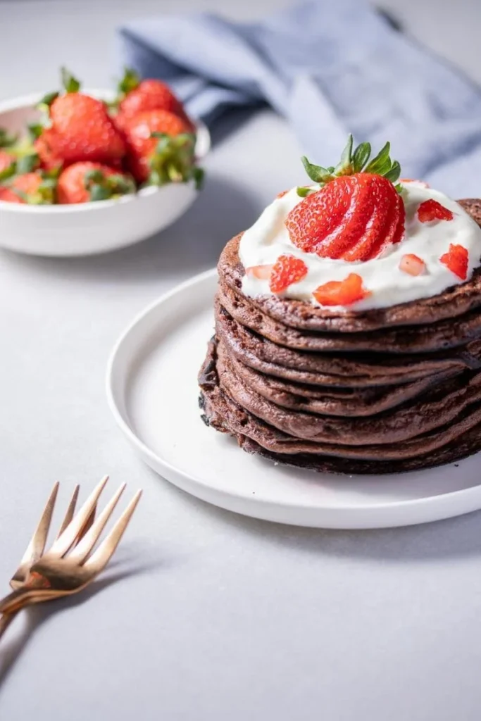 Chocolate Protein Pancakes