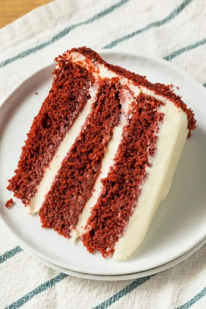 red velvet cake in white plate