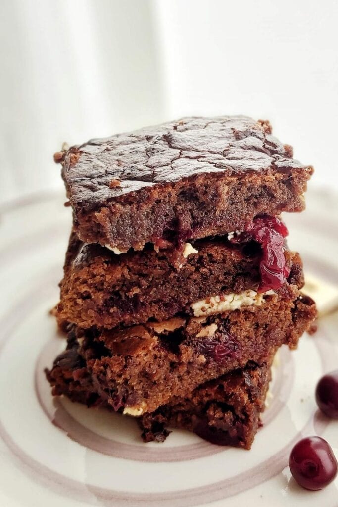 pumpkin brownies stack