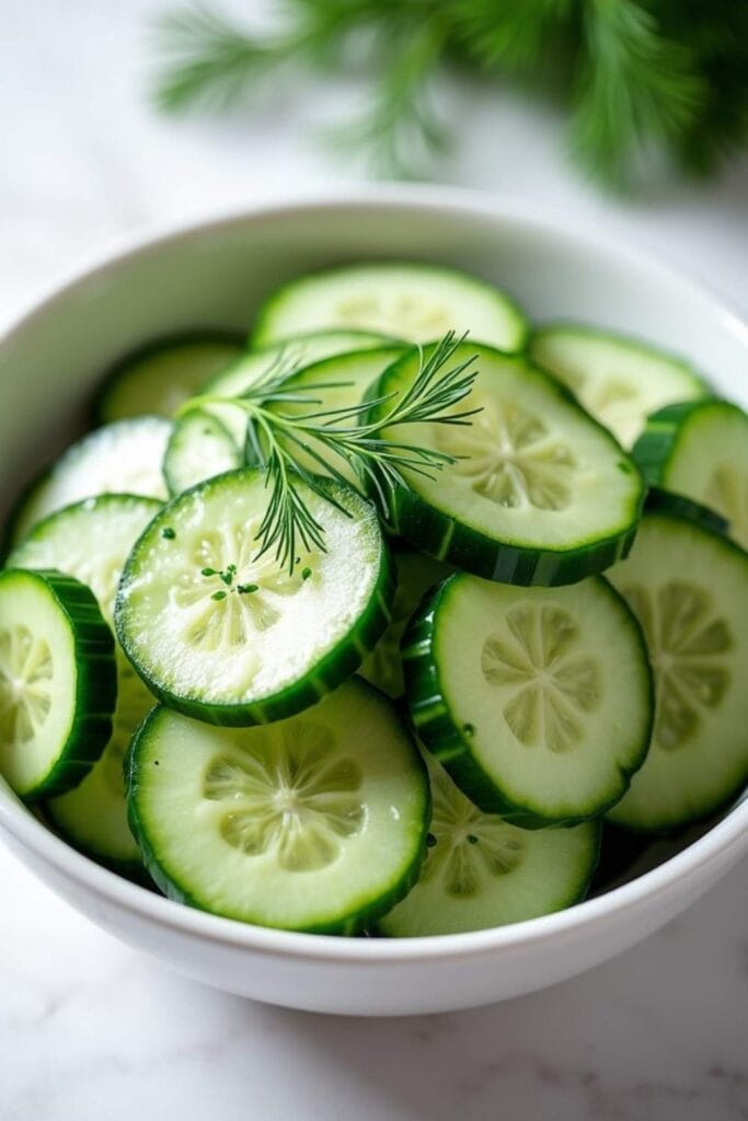 vinegar cucumber salad