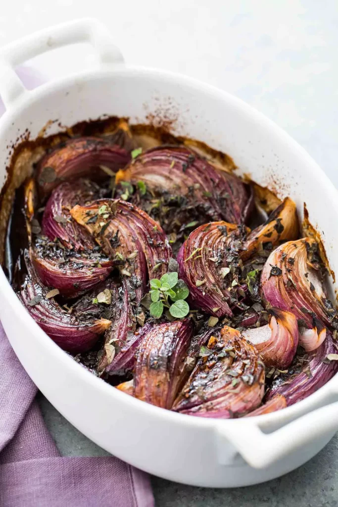 Balsamic Roasted Red Onions