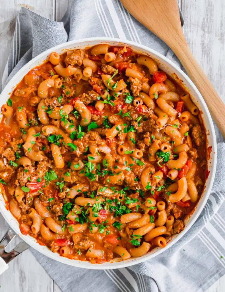 Ground Beef Pasta Skillet