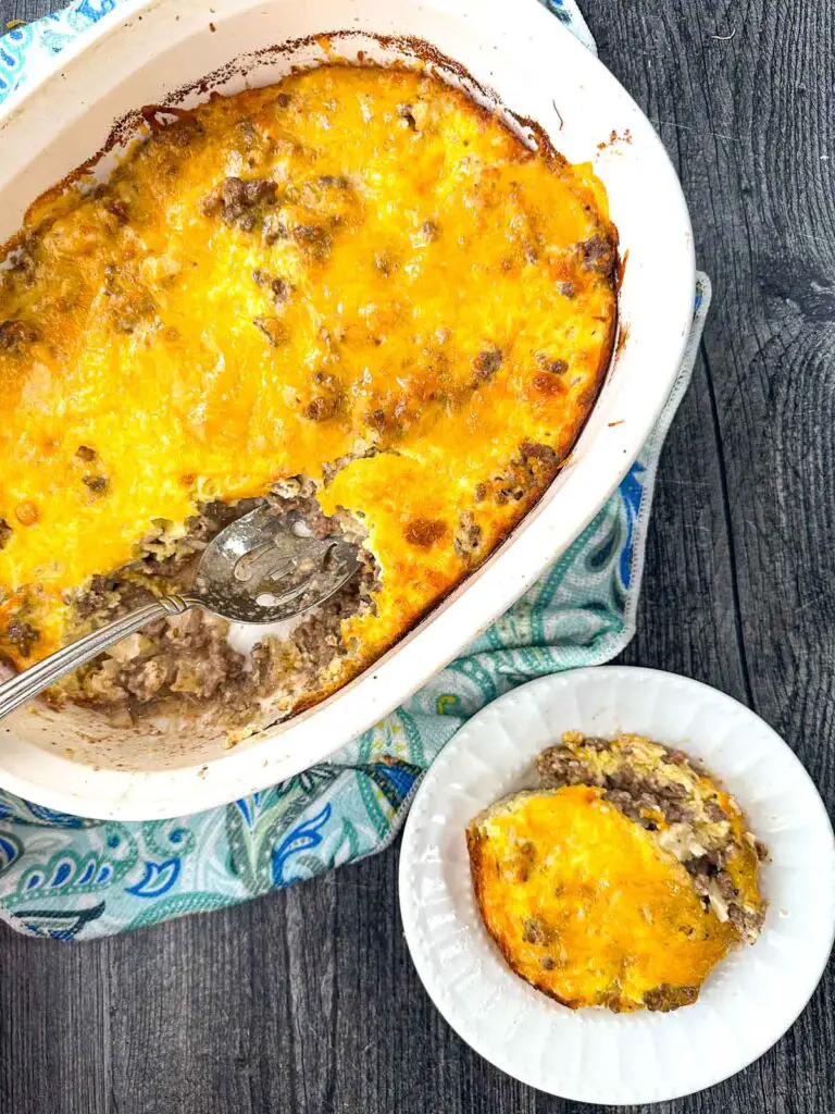 Low Carb Cheeseburger Cauliflower Casserole