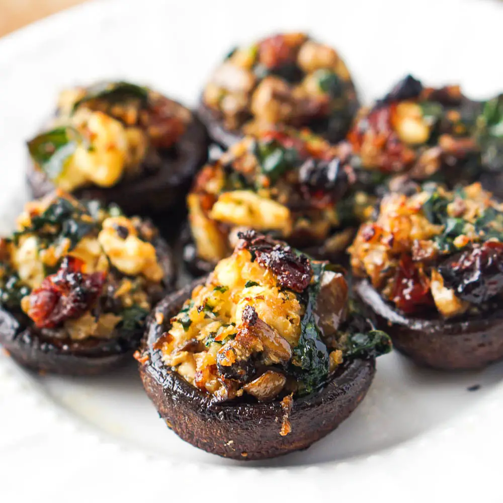 Keto Vegetable Stuffed Mushrooms