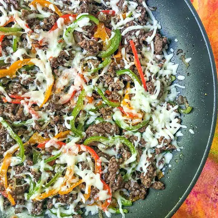 Low Carb Philly Cheesesteak Skillet
