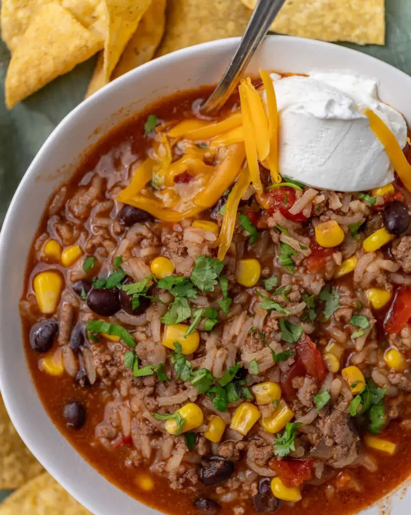 mexican beef and rice bowls
