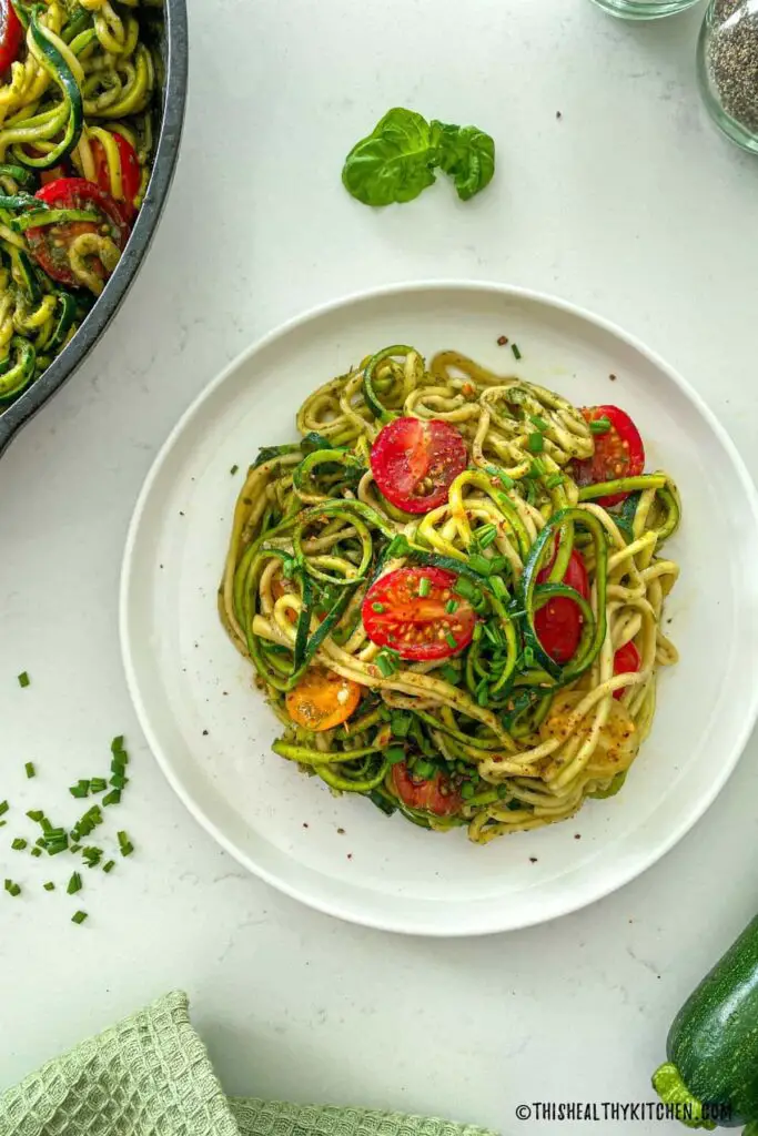 Zucchini Noodles with Pesto