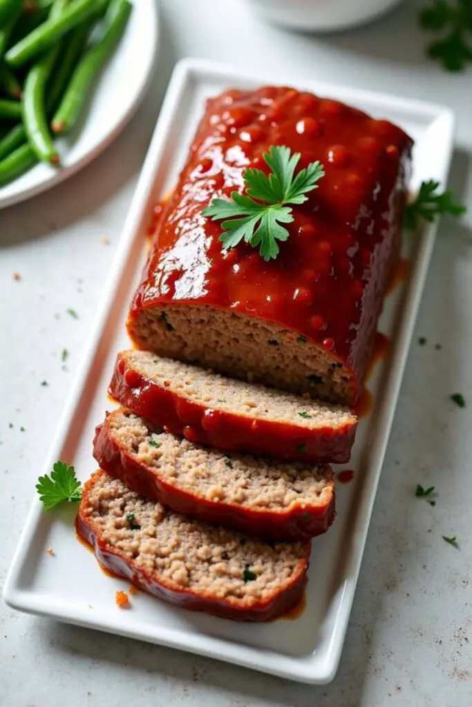 Brenda Gantt’s Meatloaf in white tray