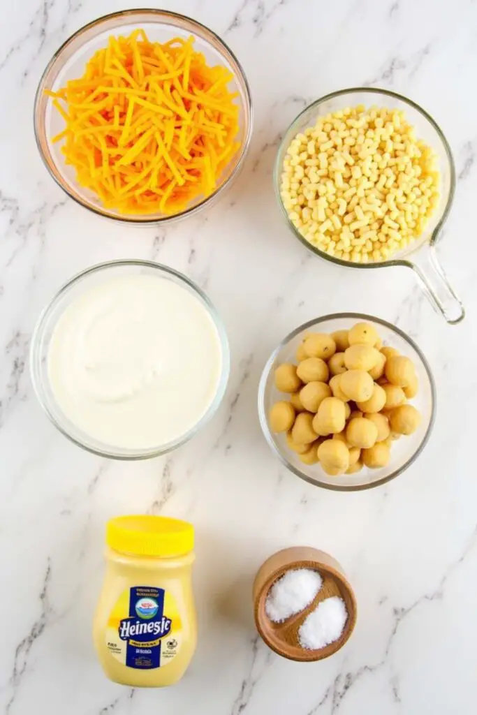 Macaroni and cheese ingredients