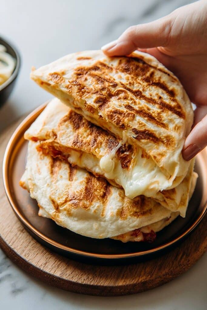 in wooden plate , Grilled Sandwiches in wooden plate placed at wooden tray