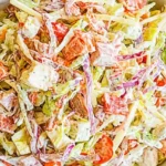 close view of grinder salad recipe