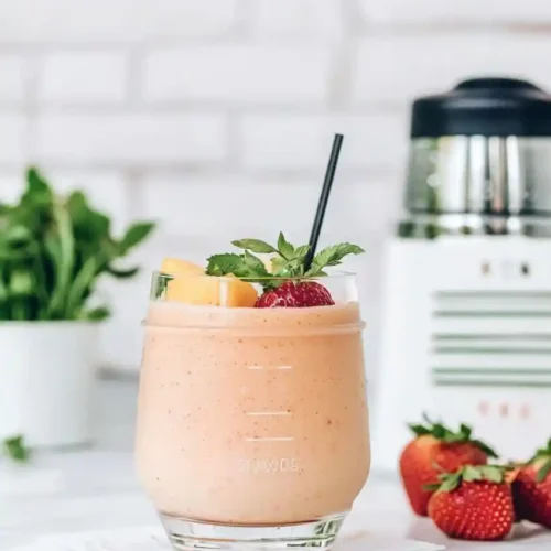 Mango Peach Strawberry Smoothie