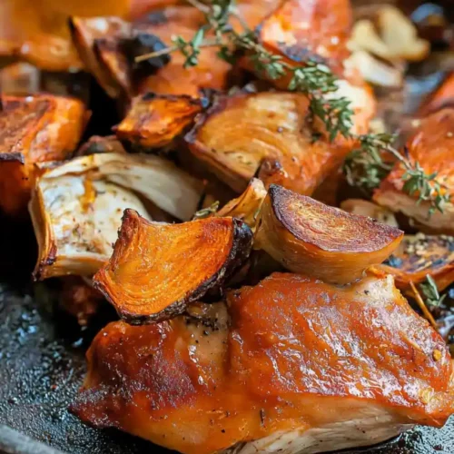 close view of Roasted Chicken Of The Woods