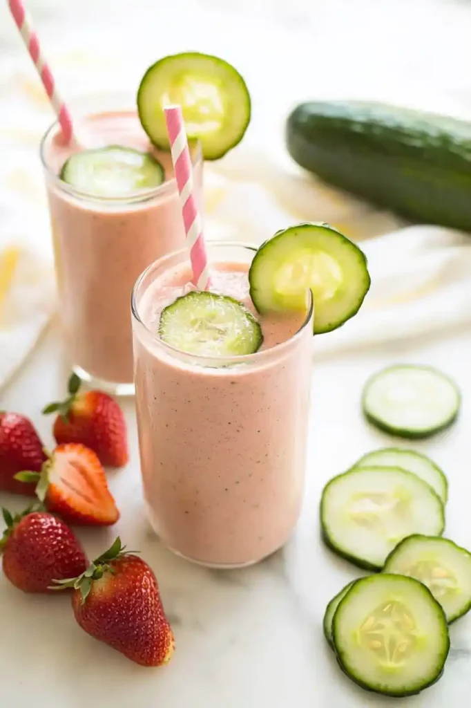 Strawberry Cucumber Smoothie
