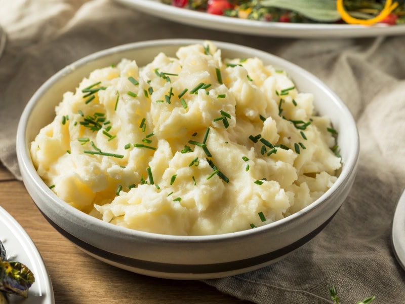 Mashed potato squash recipe in bowl