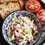 chicken salad recipe without grapes with bread and tomato
