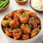 Honey Butter Fried Chicken in white bowl