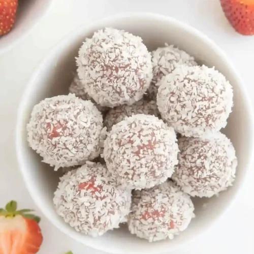 Strawberry Coconut Balls Recipe