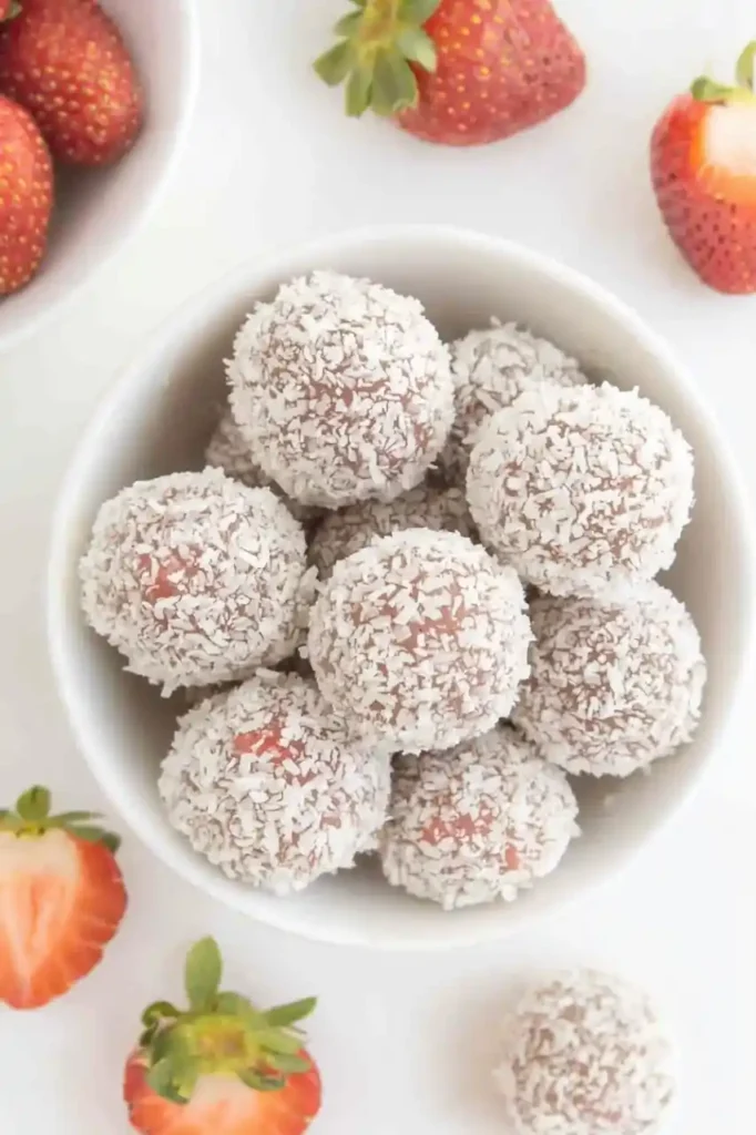 Strawberry Coconut Balls Recipe