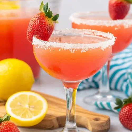 Strawberry Lemon Drop Martini