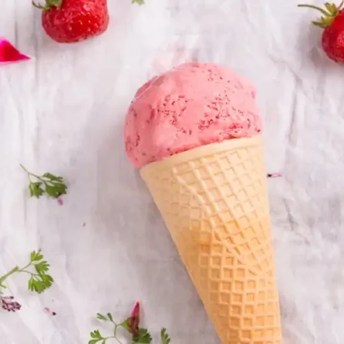 Strawberry Crunch Cheesecake Cones