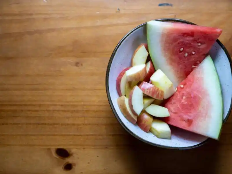 watermelon and apple