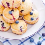 top down view of Blueberry Muffins
