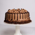 Chocolate Cake on cake stand