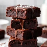 stack of Zucchini Brownies