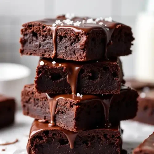 stack of Zucchini Brownies
