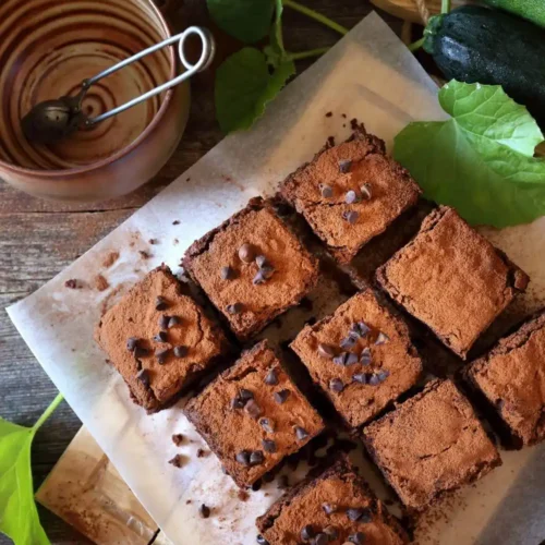 zucchini muffins in plate