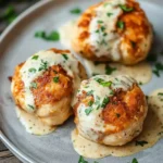 Chicken Chesapeake Sauce sppon with sauce