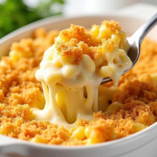 macaroni and cheese in dish