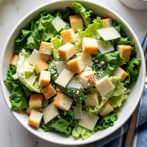 top down view of Texas Roadhouse's Caesar salad dressing