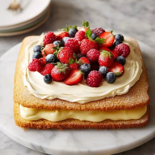 Italian Cream-Filled Sponge Cake