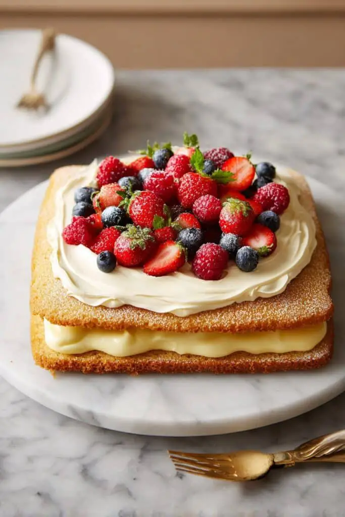 Italian Cream-Filled Sponge Cake