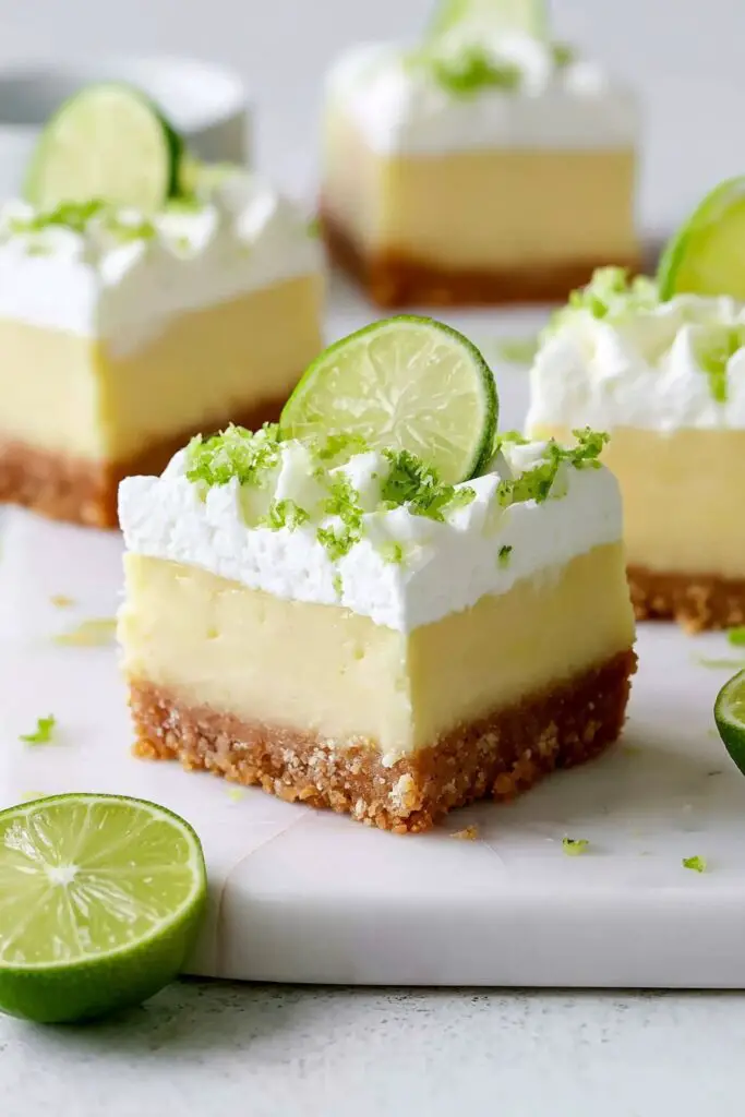 close view of Key Lime Pie Bars